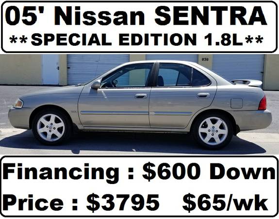 2005 Nissan SENTRA 1.8L Financing Buy Here Pay Here $600 Down $65/wk for sale in Cape Coral, FL