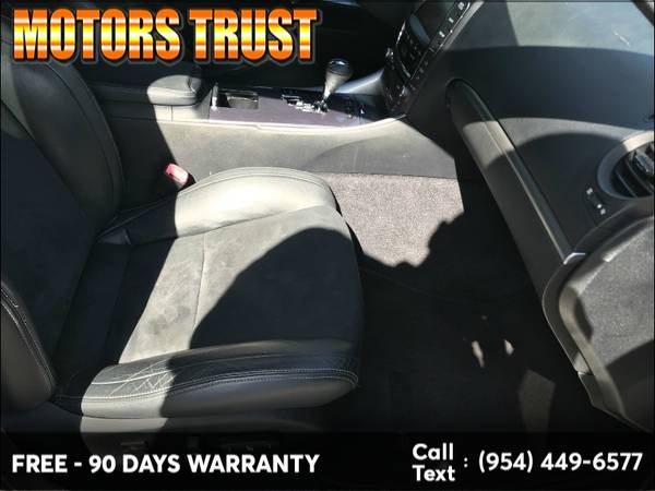 2011 Lexus IS 250 4dr Sport Sdn Auto RWD 90 Days Car Warranty for sale in Miami, FL – photo 24