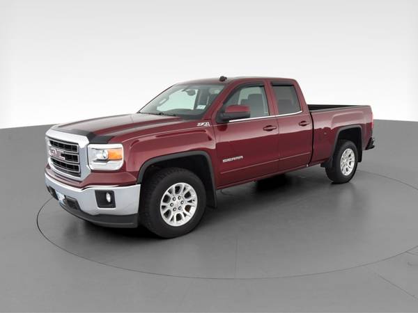 2014 GMC Sierra 1500 Double Cab SLE Pickup 4D 6 1/2 ft pickup Red -... for sale in Visalia, CA – photo 3