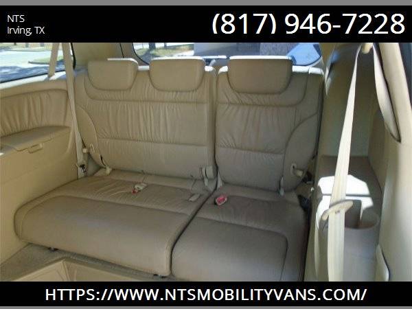 LEATHER 2010 HONDA ODYSSEY MOBILITY HANDICAPPED WHEELCHAIR RAMP VAN for sale in Irving, LA – photo 16