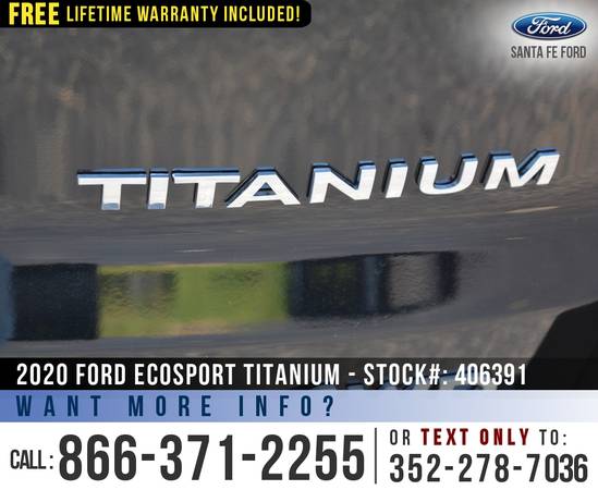 2020 FORD ECOSPORT TITANIUM 7, 000 off MSRP! for sale in Alachua, FL – photo 20