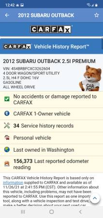 2012 Subaru Outback Wagon AWD Excellent Condition 1-Owner - cars & for sale in Portland, OR – photo 16