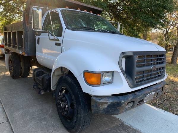 2002 Ford F650 5yd Dump Truck Single Axle CAT 7.2 * Low Miles - cars... for sale in Austin, TX – photo 11