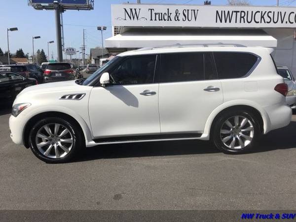 2012 Infiniti QX56 4X4 5 6L V8 400hp 3row seats Clean Car Fax Local for sale in Milwaukee, OR – photo 2