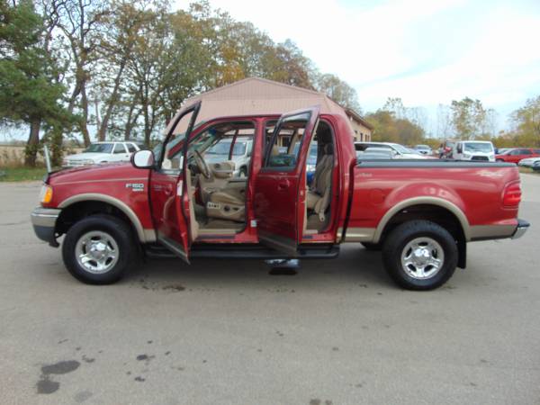 2002 FORD F150 LARIAT 4DR SUPERCREW 4X4 4.6LTR_V8 LOADED MOON_CLEAN_... for sale in Union Grove, IL – photo 24