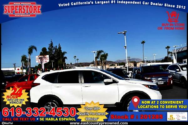 2017 HONDA CR-V EX SUV-EZ FINANCING-LOW DOWN! - cars & trucks - by... for sale in El Cajon, CA – photo 11