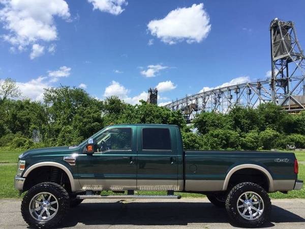 2010 Ford F350 Only 69k Lariat Diesel 4x4 lifted leather - cars &... for sale in burlington city, NY – photo 8