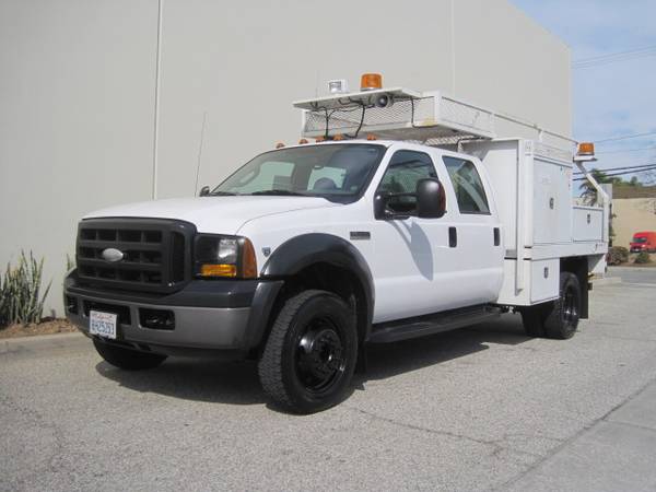 Ford F-450 F450 Crew Cab Contractors Utility Flatbed Service Truck for sale in Long Beach, CA – photo 2