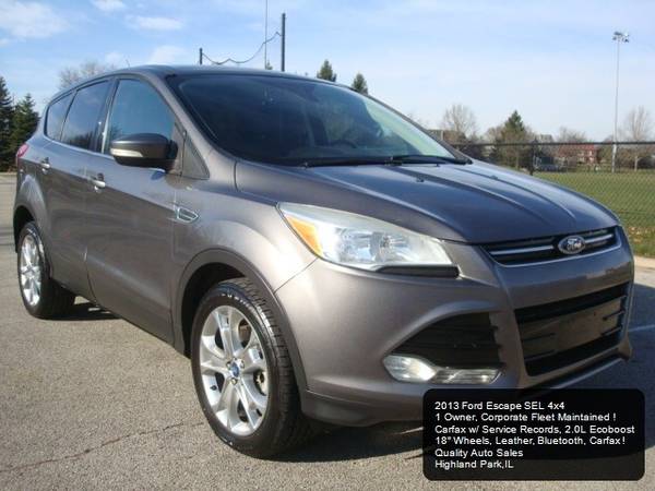 2013 Ford Escape SEL 4WD 4x4 Leather Heated Seats Bluetooth 1 Owner... for sale in Highland Park, IL – photo 8
