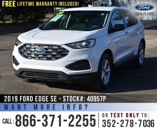 2019 FORD EDGE SE Ecoboost - Backup Camera - Tinted Windows for sale in Alachua, FL – photo 3