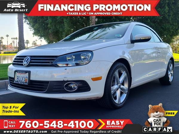 2012 Volkswagen EOS Lux Only $255/mo! Easy Financing! - cars &... for sale in Palm Desert , CA – photo 3