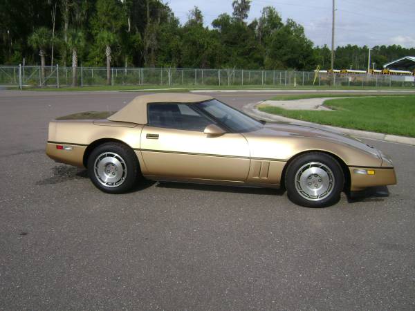 1987 ANTIQUE CORVETTE GOLD CLASSIC CONVERTIBLE, ONLY 39,000 MILES, -... for sale in Odessa, FL – photo 2