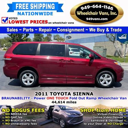 2011 Toyota Sienna LE Wheelchair Van BraunAbility - Power Fold Out for sale in Other, TX – photo 6