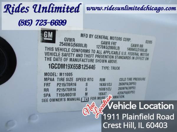 2005 Chevrolet Astro Cargo - - by dealer - vehicle for sale in Crest Hill, IL – photo 17