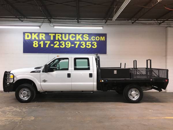 2012 Ford F-350 Crew Cab SRW 4x4 Diesel Contractor Service Flatbed for sale in Arlington, TX – photo 5