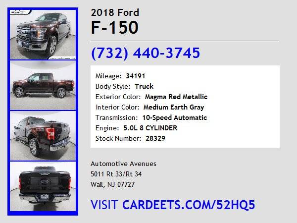 2018 Ford F-150, Magma Red Metallic - - by dealer for sale in Wall, NJ – photo 22