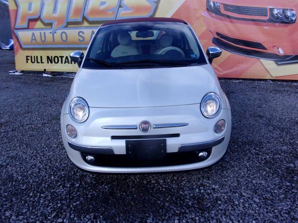 2013 Fiat 500 Lounge Convertible 46,000 Miles - cars & trucks - by... for sale in Kittanning, PA – photo 7