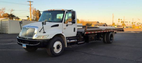 2007 International 4300 DT466E flat bed truck with winch - cars & for sale in Mesa, AZ – photo 2