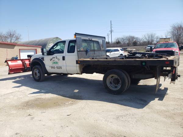 Ford F450 2008 Diesel 4x4 Stake body w/Plow - - by for sale in Montgomery, IL – photo 5