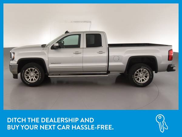 2016 GMC Sierra 1500 Double Cab SLE Pickup 4D 6 1/2 ft pickup Silver for sale in Revere, MA – photo 4