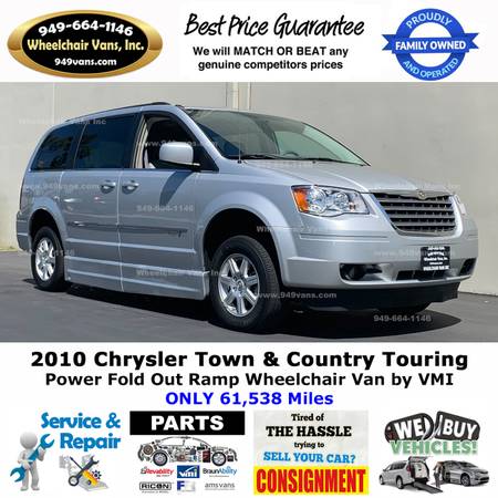 2010 Chrysler Town and Country Power Ramp Side Loading Wheelchair Van for sale in Laguna Hills, CA – photo 7