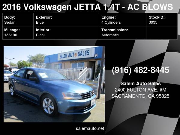 2016 Volkswagen Jetta 1.4T - GAS SAVER - GREAT COMMUTER CAR - AC... for sale in Sacramento , CA – photo 18