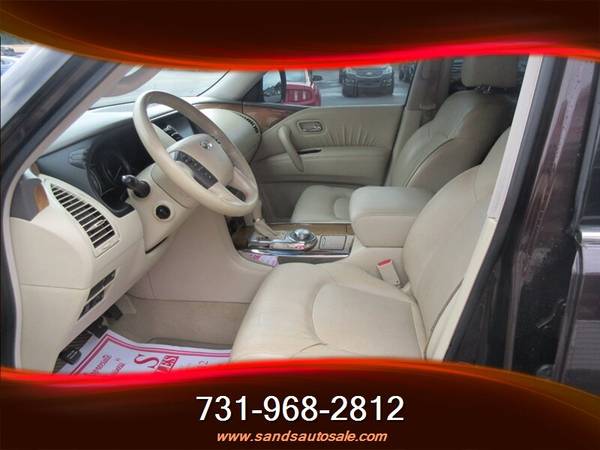 2012 INFINITI QX56 4X4, LEATHER, 3RD ROW SEATING, CAPTAIN CHAIRS, SUNR for sale in Lexington, TN – photo 3