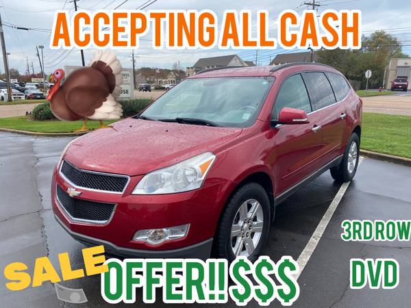 2012 CHEVY TRAVERSE DVD PLAYER 3RD ROW,NEW TIRES, - cars & trucks -... for sale in Ridgeland, MS – photo 22