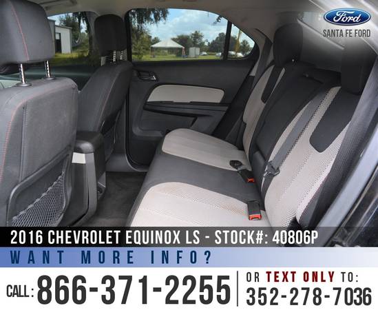 *** 2016 Chevrolet Equinox LS *** Bluetooth - Cruise Control -... for sale in Alachua, FL – photo 18
