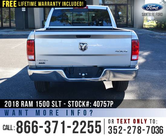 2018 RAM 1500 SLT 4WD SIRIUS, Bluetooth, Touchscreen - cars for sale in Alachua, FL – photo 6