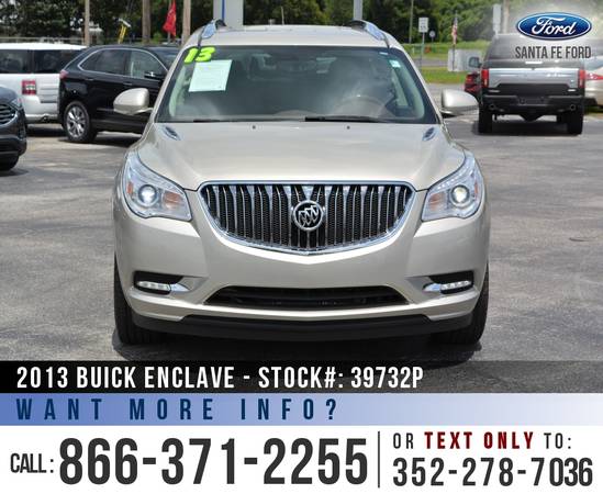 2013 BUICK ENCLAVE SUV *** Remote Start, Homelink, Leather Seats *** for sale in Alachua, FL – photo 2