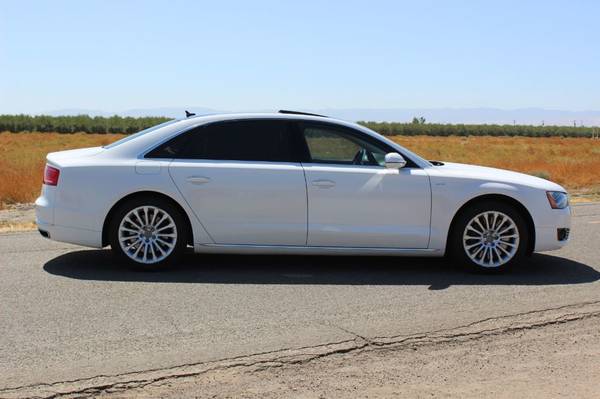 2012 *Audi* *A8 L* *4dr Sedan W12* Ibis White for sale in Tranquillity, CA – photo 4