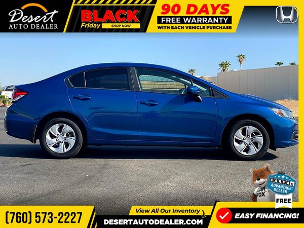 2014 Honda Civic LOW MILES LX Sedan without the headache - cars &... for sale in Palm Desert , CA – photo 7