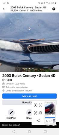 03 Buick Century for sale - cars & trucks - by owner - vehicle... for sale in Troy, NY – photo 4