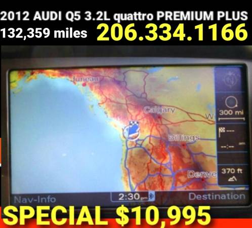 2012 AUDI Q5 quattro PREMIUM PLUS BLOWOUT - cars & trucks - by... for sale in Lynnwood, WA – photo 9