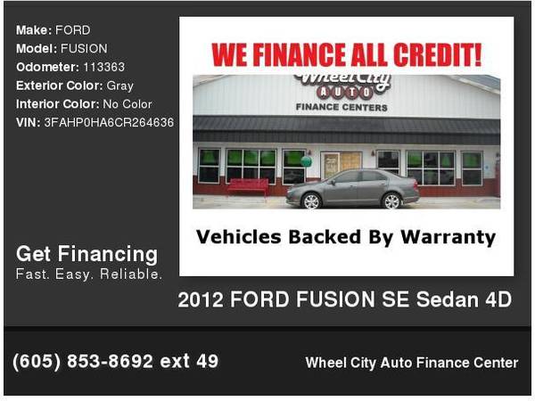 2012 FORD FUSION SE Sedan 4D for sale in Sioux Falls, SD