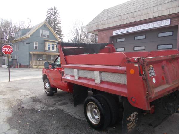 2000 ford f550 sd dump w/plow 7 3 - - by dealer for sale in Fitchburg, MA – photo 4