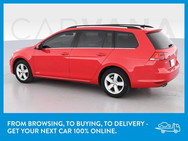 2015 VW Volkswagen Golf SportWagen TDI S Wagon 4D wagon Red for sale in Other, OR – photo 5