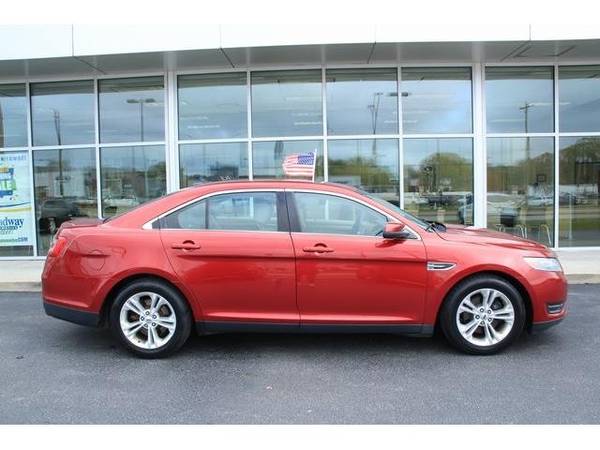 2014 Ford Taurus sedan SEL - Ford Ruby Red Metallic Tinted - cars &... for sale in Green Bay, WI – photo 3