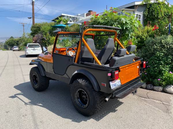 1980 Jeep CJ 5 - 4X4 - great cond. custom orange/black for sale in Laguna Beach, CA – photo 17