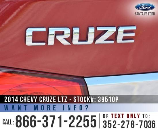 ‘14 Chevy Cruze LTZ *** Bluetooth, SiriusXM, Onstar, Remote Start *** for sale in Alachua, FL – photo 22