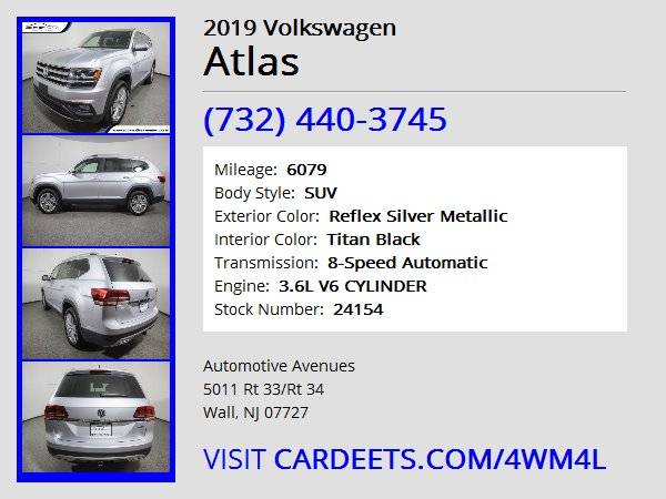 2019 Volkswagen Atlas, Reflex Silver Metallic - cars & trucks - by... for sale in Wall, NJ – photo 22
