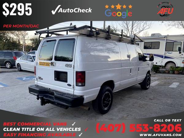 295/mo - 2012 Ford E350 E 350 E-350 Super Duty Cargo Van 3D 3 D 3-D for sale in Kissimmee, FL – photo 6