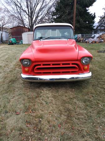 1957 Chevy Apache pickup - cars & trucks - by owner - vehicle... for sale in polson, MT – photo 2