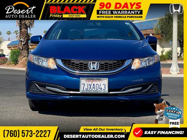 2014 Honda Civic LOW MILES LX Sedan without the headache - cars &... for sale in Palm Desert , CA – photo 12
