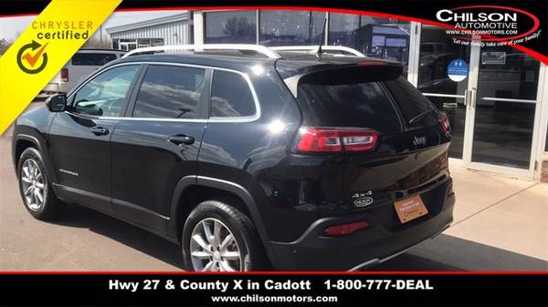 2018 Jeep Cherokee Limited suv Black - - by dealer for sale in Cadott, WI – photo 3