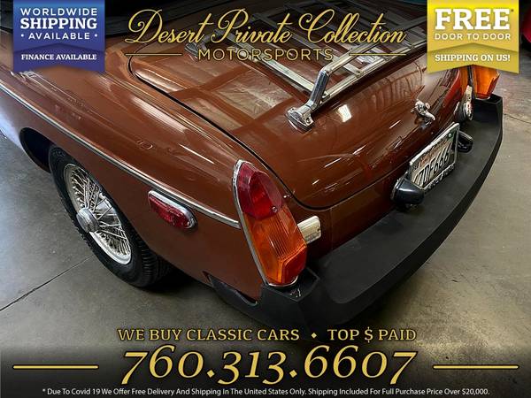 1980 MG B Roadster Convertible which won t last long for sale in Palm Desert , CA – photo 9