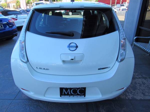 2017 Nissan LEAF S hatchback Pearl White - cars & trucks - by dealer... for sale in San Diego, CA – photo 5