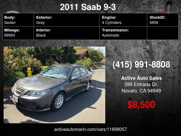 2011 Saab 9-3 , Two Owner! Excellent Condition! SALE! - cars &... for sale in Novato, CA – photo 12