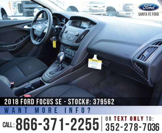 2018 FORD FOCUS SE *** Tinted, Backup Camera, SYNC *** for sale in Alachua, FL – photo 18